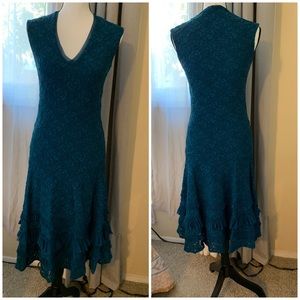 FUZZI JEAN PAUL floral lace dress